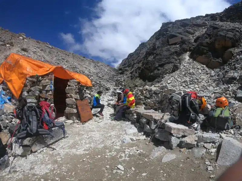 Huayna Potosi base camp
